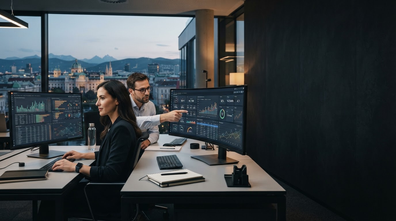 merviko-ai Analyse-Dashboard mit Kursdaten und Risikokennzahlen